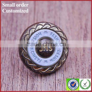 Custom Printed Ladies Suit and Jeans Metal Sewing Button Rivets photo-6