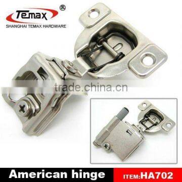 Removable door short arm hinges