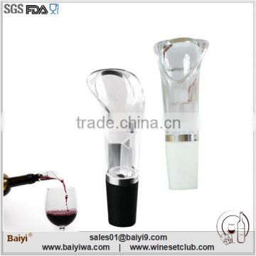 2014 food grade silicone glass wine pourer with patent