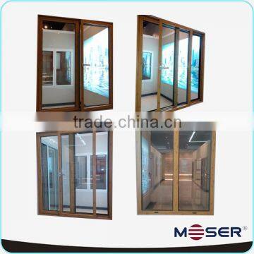 German wood double sliding soundproof windows frame for villa