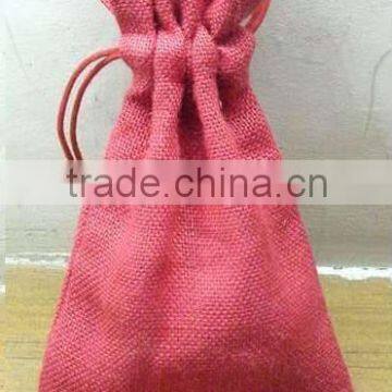 Small jute drawstring bag