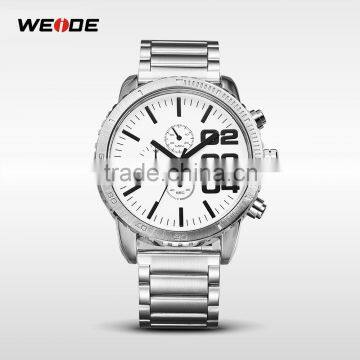 WEIDE Quartz Sports Full Steel Watch Luxury Brand Watch 30 Meters Waterproof Watch