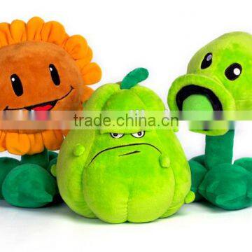 Factory directly wholesale plants vs zombies plush toy with OEM plush toy