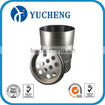 Round metal can for cigarette packaging