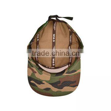 Factory Wholesale Custom Army Style and Green Camo Plain 5 Panel Cap photo-6