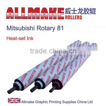 Rubber Roller For Ink System / Printing Machine / Mitsubishi Rotary 81