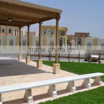 Recycled Backyard Outside Hollow Composite Wood Decking Wpc Fireproof Decking Pergola Price photo-5