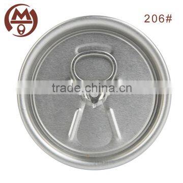 206# aluminium round easy open cap eoe