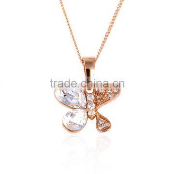 Women Jewelry Butterfly Shape Unique Design Pendant With CZ Stone