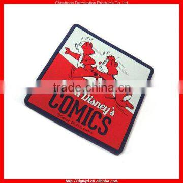 Top grade colorful soft PVC coaster for Promotion (KMS-1945)