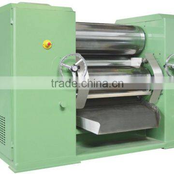 high-power vertical hydraulic three roll mill for Guar gum