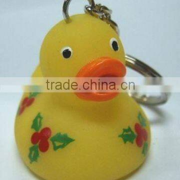 Lovely pvc bath duck keychains