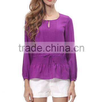 2016 Models Loose Blouses for Women Wear Elegant Fashion Blouse Design Korean Fashion Apparel photo-2