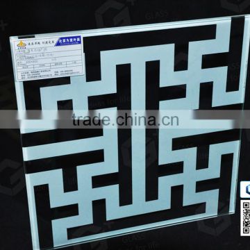 Ceramic silkscreen glass, tempered glass, Chinese style design