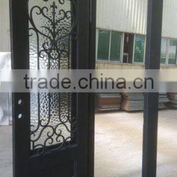 Wrought Iron door Elegant house wrought iron doors with good lock buy door from China Manufacturer made in Xiamen,China