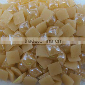 new product light champagne color 14mm square flat back ceramic beads for mobile cover decoration