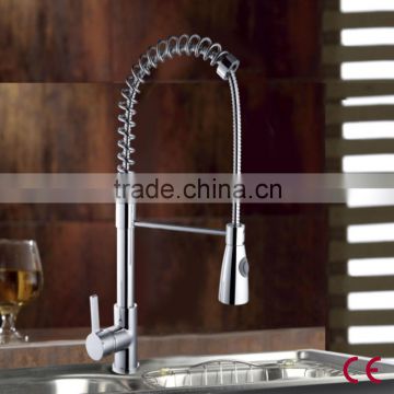 Pull Down Single Handle Brass CE Kitchen Water Faucet