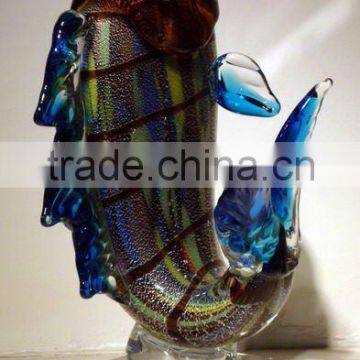 art glass table decoration xo-2010001A and art glass fish home decoration