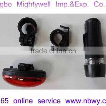 5 White LED + 5 Red LED Bicycle Safety Light Kit photo-5