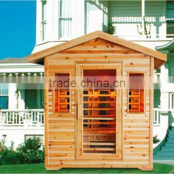 3 person outdoor sauna room infrared machine