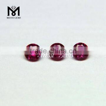 2015 Small Size Round 2.5 mm Synthetic Ruby 5# Red Ruby