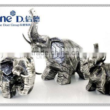 Antique Finish Silver Electro Plating Elephant Statue photo-4