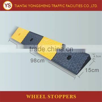 Yellow and Black Rubber Speed Humps