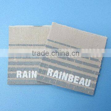 Custom Clothing Center Fold Dye-to-match Ground Poly Label