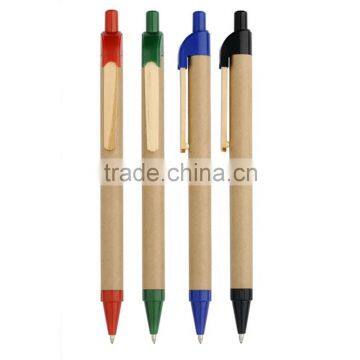 New ecological pen with special design clip ball pen for school