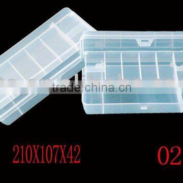 Fly fishing tackle box case with 2 layers