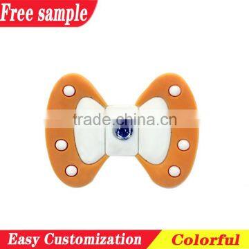 Rubber accessories PVC decoration with rhinestone