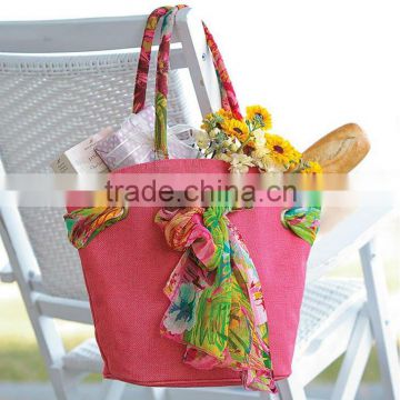 Jute gift tote bag