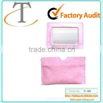 PU pouch with mirror