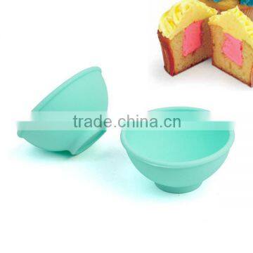 Portable silicone folding baby feeding bowl