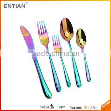 PVD Coating High Quality Cutlery, colored flatware, 18/10 stainless steel flatware