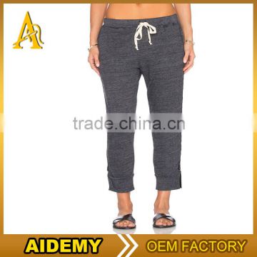 women work out running drawstring sweatpants jogger pants