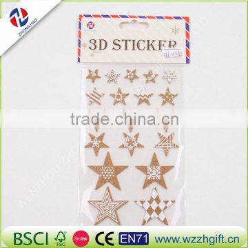 hot sale 3d top quliaty fashion cork sticker