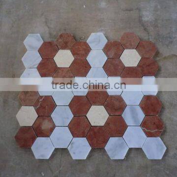 sunflower beige white mosaic ,floor mosaic tile