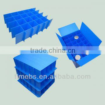 Corrugated plastic compartment storage box