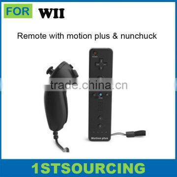 Remote and nunchuck for wii game controller
