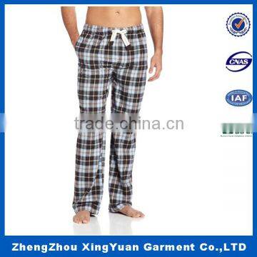 New Arrival mens cotton pajama top & plaid cotton mens pajama