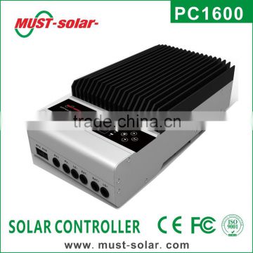 <MUST Solar> 45A Solar Charge Controller 12V/24V Auto Detected With LCD Display Monitor