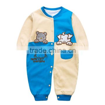 cotton baby romper made in china, OEM service 100% cotton baby boy rompers