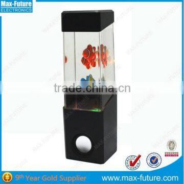 Water Bubble Lamp With Speaker,Water Lamp With Fish Dancing Water Speaker