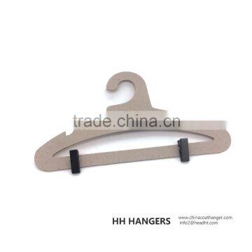 Hot-selling Eco-friendly recycled Paper Clothes hanger with metal clips