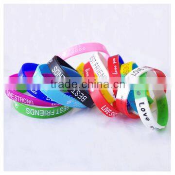 Promotional Bulk Cheap Silicone Wristbands/silicone Wristband