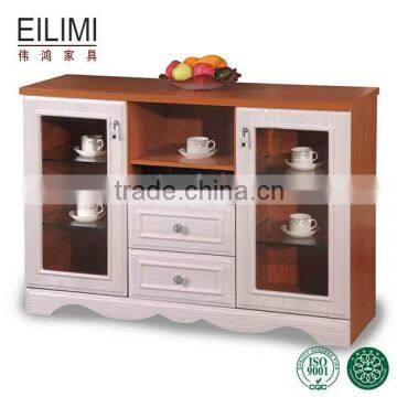 Environmental protection golden pecans wooden sideboard cabinet for living room