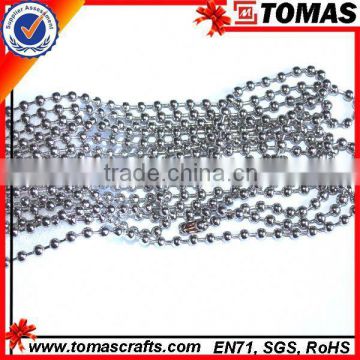 Guangzhou custom 2.4mm titanium ball chain