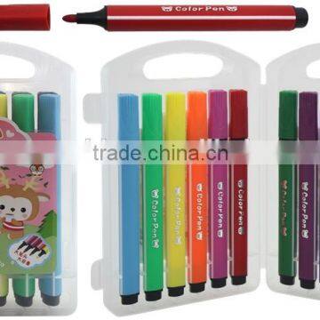 2016 promotion triangel imprint color pens PP box set