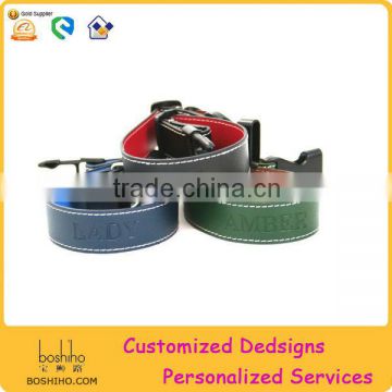 2014 serials Leather pets collar wholesale